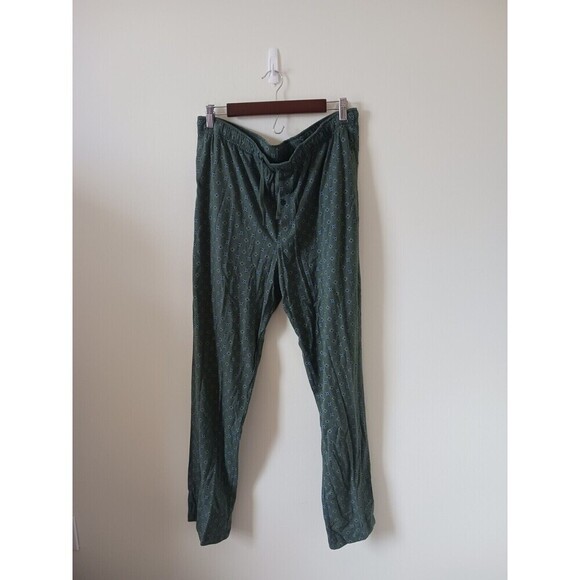 Stafford Mens Pajama 2 Piece Sleep Set Cotton Blend Elastic Waist Size L - Picture 6 of 8